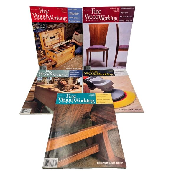 Tauton’s Fine Woodworking Magazine Lot October December 1991 April February June - Picture 1 of 11